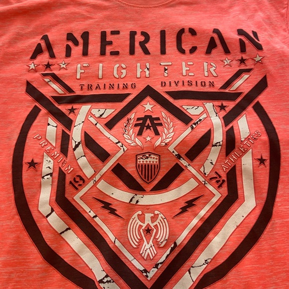 Mens XL American fighter shirt ! No stains, smoke free in good condition - Picture 4 of 5